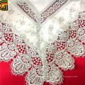 Grey double layer fabric lace embroidery table runner for wedding